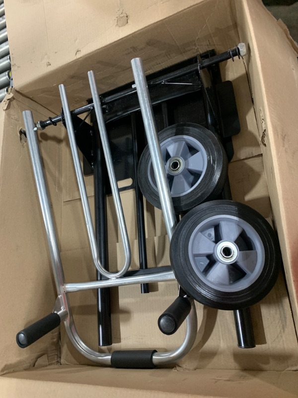 Photo 1 of IRONPOW Folding Hand Truck Dolly - 600 LB Capacity, Heavy-Duty Wheels and Compact Design for Moving Heavy Loads in Warehouses, Offices, Homes, and Shopping
