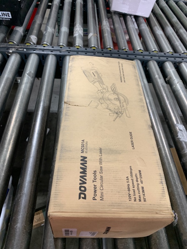 Photo 1 of DOVAMAN Circular Saw, 5.8A 4-1/2" Circular Saw w/Laser, Metal Auxiliary Handle, 6 Blades (4½", 4¾"), Cutting Depth 1-11/16" (90°), 1-3/8" (45°), Ideal for Wood, Soft Metal, Plastic, Tile - MCS01A