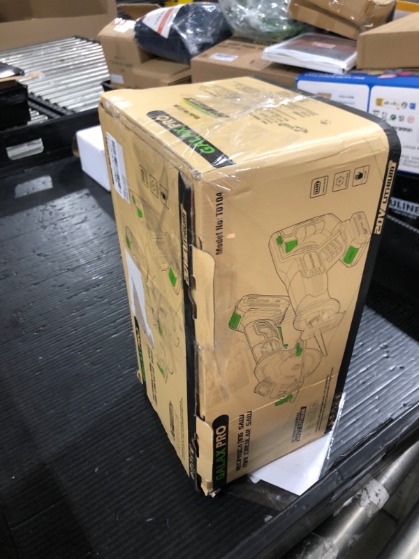 Photo 1 of GALAX PRO Cordless Circular and Reciprocating Saw Combo Kit with 1pcs 4.0Ah Lithium Battery and One Charger, 7 Saw Blades and Tool Bag