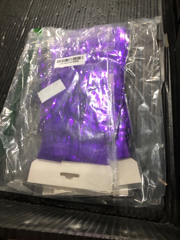 Photo 1 of Purple Parade Float Fringe, Tinsel Streamers Banners, Tinsel Fringe Banners for Party Decorations, Graduation Ceremony Decorations, Festival Celebration, 11.8 in x 9.8 ft, 4pack