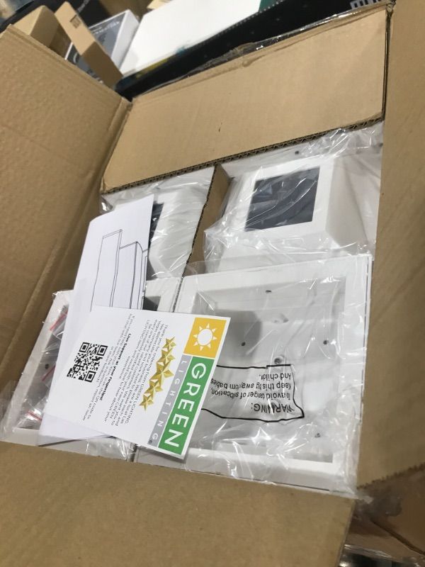Photo 1 of GreenLighting Evolve White Outdoor Post Cap Lights - 4x4/5x5 Post Caps Fits PVC/Vinyl - Waterproof Solar LED - 12 Pack