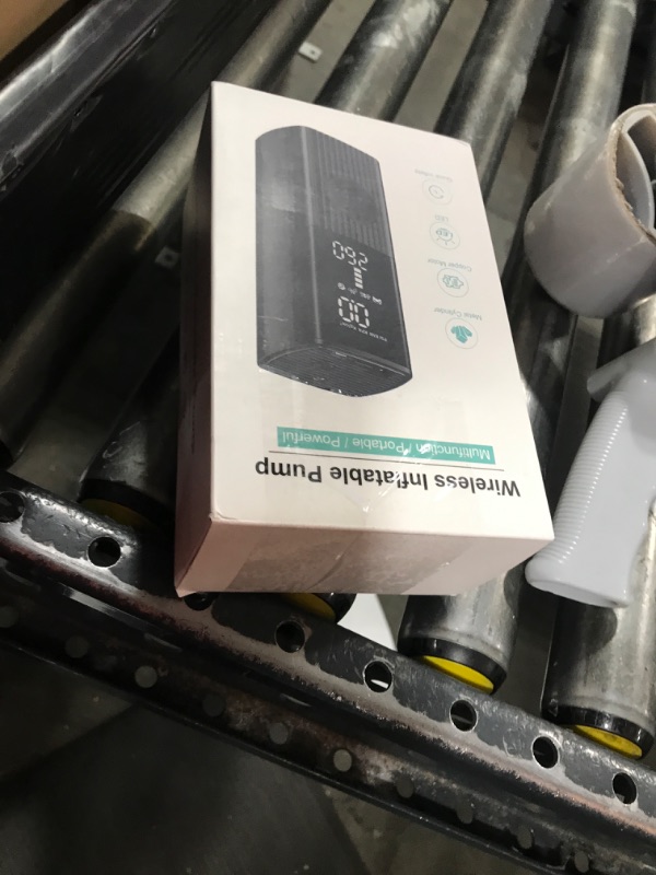 Photo 1 of Tire Inflator Portable Air Compressor, 180PSI Portable Air Compressor with 25000mAh Battery, 3X Faster Inflation Cordless Air Pump for Car, Motorcycle, Bicycle, Ball