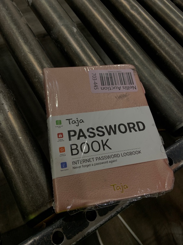 Photo 1 of Taja Password Keeper Book with Alphabetical Tabs?Small Password Books for Seniors, Password Notebook for Internet Website Address Log in Detail, Password Logbook to Help You Stay Organized - Rose Gold