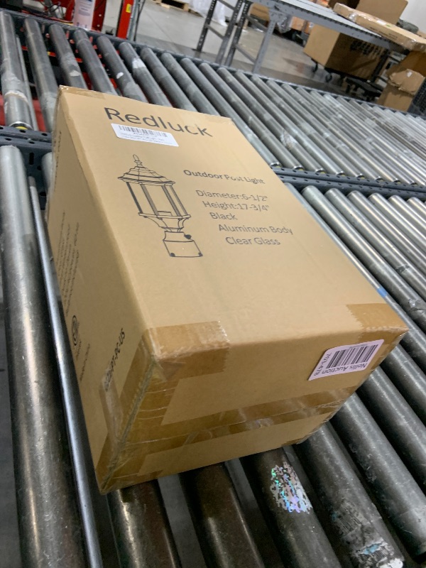 Photo 1 of Redluck Dusk to Dawn Outdoor Post Lights, Waterproof Aluminum Lamp Post Light Fixture, Exterior Lamp Post Lantern Post Deck Lighting for Yard, Driveway, Pathway