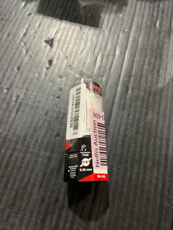 Photo 1 of Freud Top Bearing Flush Trim Bit - Ideal for Template Routing, Sign Lettering, Pattern Work, Veneered Plywood - 1/2" Diameter, 1/4" Shank - 50-102