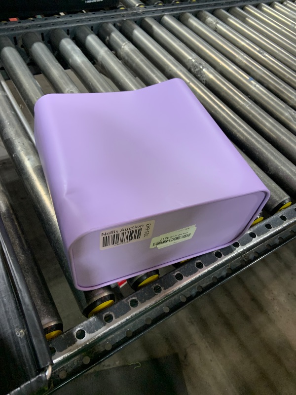 Photo 1 of mDesign Metal Wastepaper Bin — Compact Rectangular Bathroom Bin — Rubbish Basket for Home and Office — Light Purple