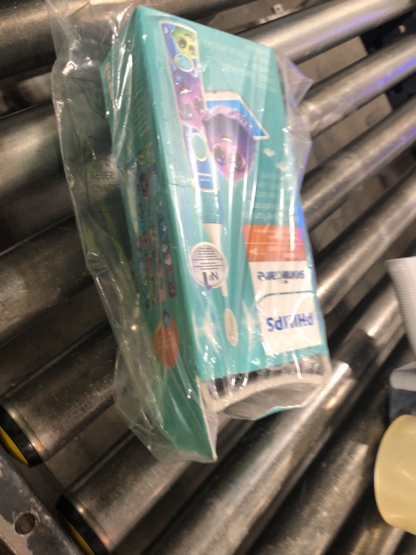 Photo 1 of Philips Sonicare for Kids 3+ Bluetooth Connected Rechargeable Electric Power Toothbrush, Interactive for Better Brushing, Turquoise, HX6321/02