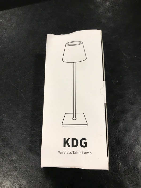 Photo 1 of KDG 2 Pack Cordless Table Lamp,Portable LED Desk Lamp, 5000mAh Battery Operated, 3 Color Stepless Dimming Up, for Restaurant/Bedroom/Bars/Outdoor Party/Camping/Coffee Shop Night Light(Black)