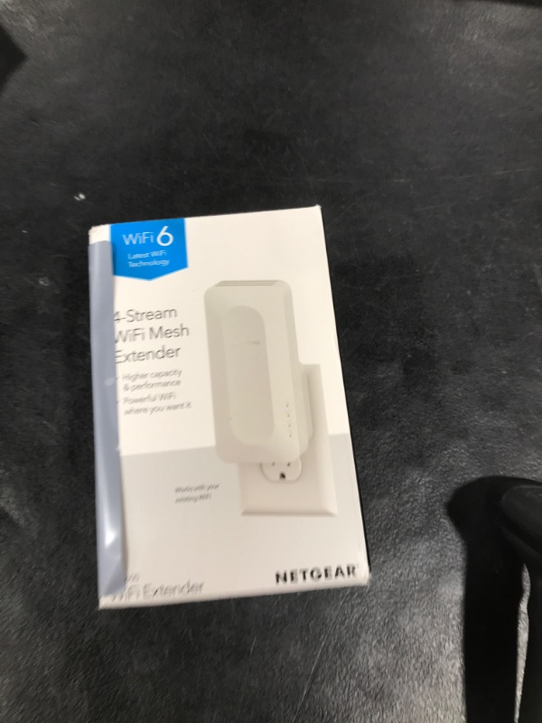 Photo 1 of NETGEAR WiFi 6 Mesh Range Extender (EAX12) - Add up to 1,200 sq. ft. and 15+ Devices with AX1600 Dual-Band Wireless Signal Booster & Repeater (up to 1.6Gbps Speed), WPA3 Security, Smart Roaming