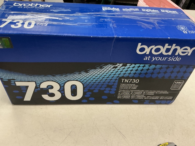 Photo 2 of Brother TN-730 TN730 Genuine Black Toner DCP-L2550DW, HL-L2350DW HL-L2370DW, HL-L2370DW XL, HL-L2390DW HL-L2395DW MFC-L2710DW MFC-L2750DW MFC-L2750DW DCP-L2510-1,200 Pages / 3-Toner Cartridges