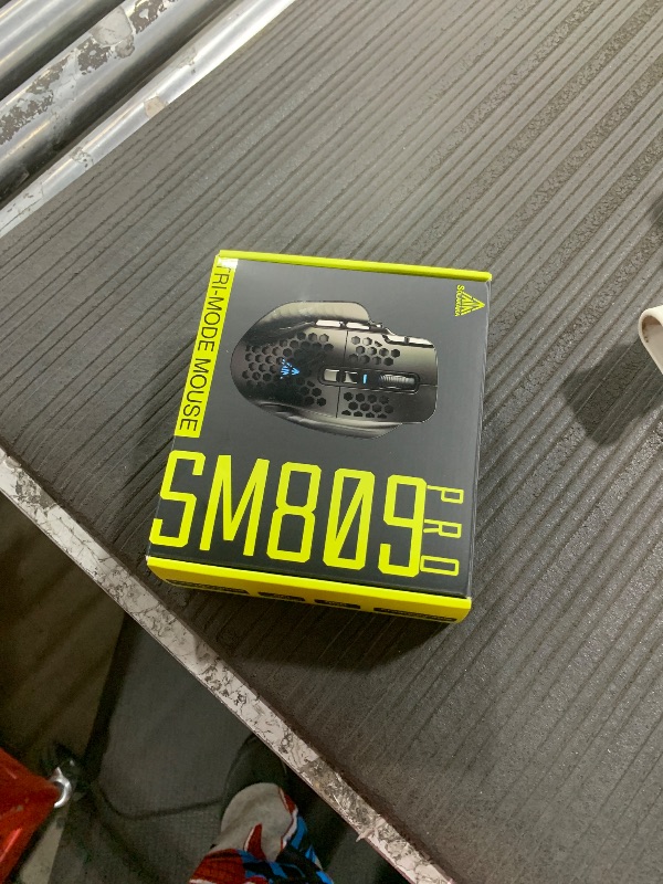 Photo 1 of SOLAKAKA SM809 Pro Wireless MMO Gaming Mouse with 9 Side Buttons,24000 DPI,Triple Connectivity (2.4G/BT5.0/Wired) RGB MMO Mouse for Gamer,16 Programmable Macros,Up to 350H Battery Life,Black