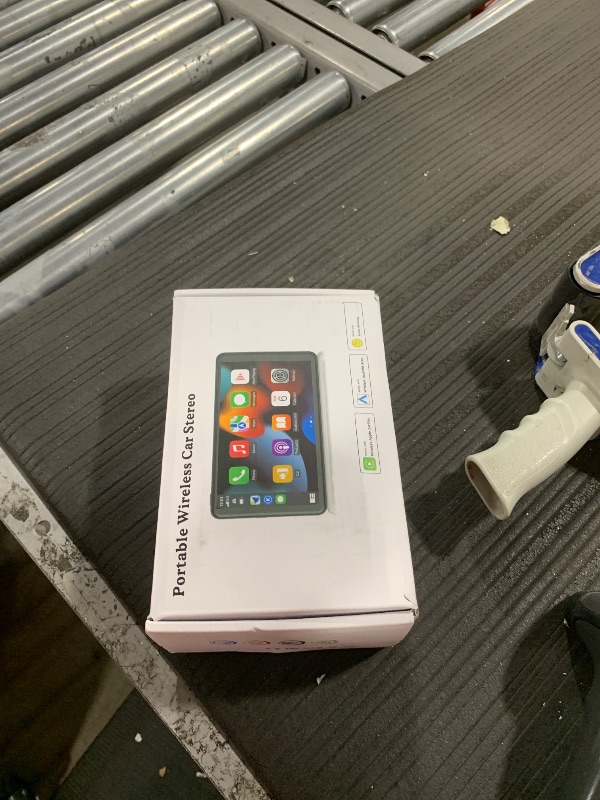 Photo 1 of Portable Wireless with Apple CarPlay and Android Auto Screen for Car, 7" HD Touch Screen Car Stereo with Mirror Link, Bluetooth 5.2, Backup Camera, AUX,FM Transmitter for All Vehicle