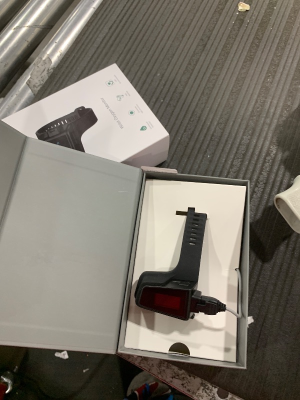 Photo 1 of Wellue Wrist Pulse Oximeter| 100-Hour Endurance Blood Oxygen Monitor with Audible Reminder, Rechargeble Checkme O2 Ultra for Tracking SpO2 and Pulse Rate, Comes with Free PC Software & APP