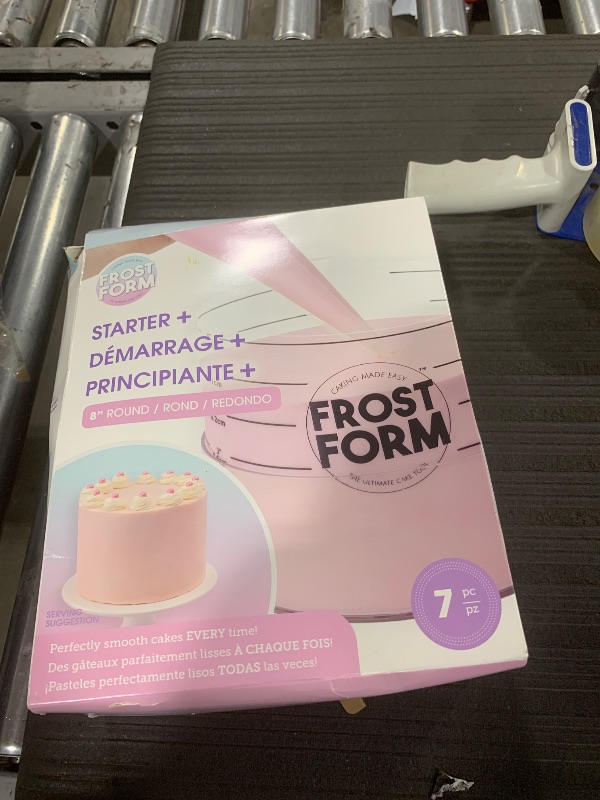 Photo 1 of Frost Form Acrylic Starter Kit (8 inch) and 6-Piece Set | Professional-Quality 6 Inches Tall | Cake Frosting | Beginners and Pros | Cake Decorating Kit | Compatible with Piping Bags