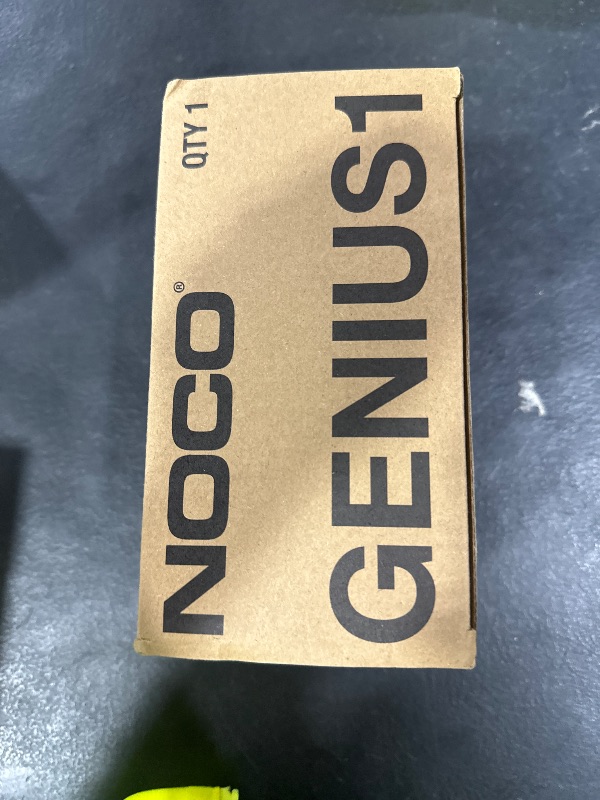 Photo 1 of NOCO GENIUS1: 1A 6V/12V Smart Battery Charger – Automatic Maintainer, Trickle Charger & Desulfator with Overcharge Protection & Temperature Compensation – For Lead-Acid & Lithium Batteries