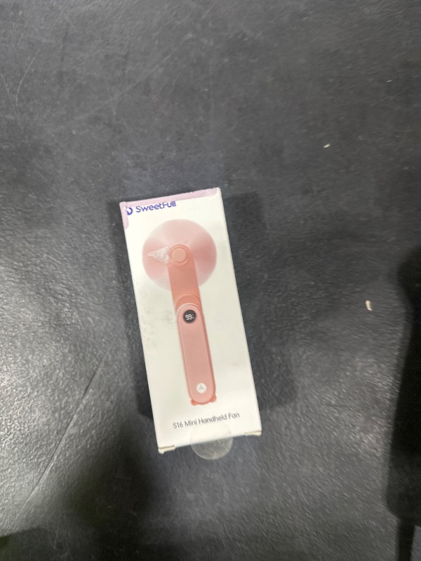 Photo 1 of SWEETFULL Portable Handheld Mini Fan with LED Display, 3-in-1 Personal Foldable USB Rechargeable Hand Held Fan & Flashlight for Travel, Lash Eyelash, Cute Small Pocket for Women, Girls