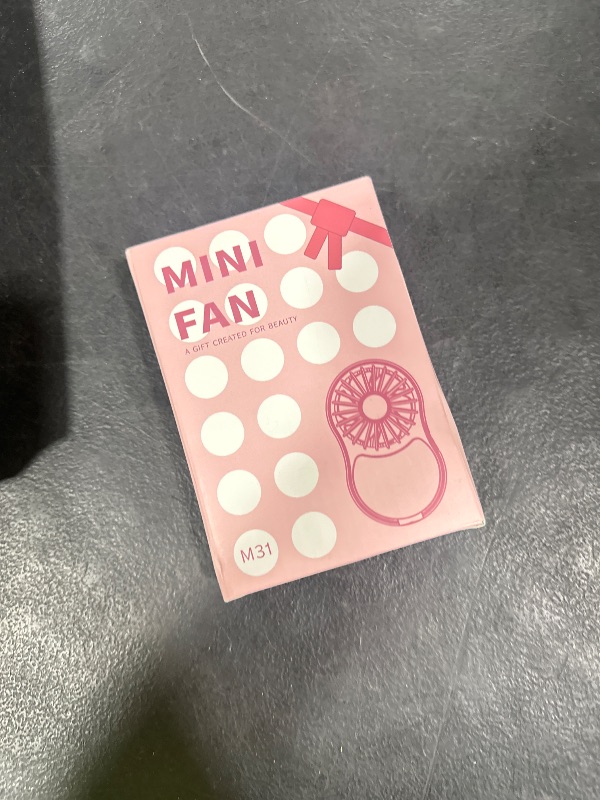 Photo 1 of JIAGE Portable Handheld Fan, Mini Lash Fan, LED Light & Makeup Mirror, 2000mAh Battery, USB TYPE-C Rechargeable, 3 Speed, Ideal for Travel, Home, Office, Gift for Women, Purple