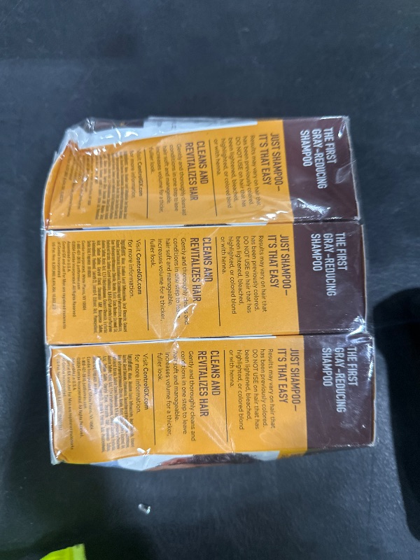 Photo 1 of Just For Men Control GX Grey Reducing 2-in-1 Shampoo and Conditioner, Gradual Hair Color with Keratin for Stronger Thicker and Healthier Looking Hair, 4 Fl Oz - Pack of 3 (Packaging May Vary)