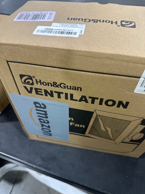 Photo 1 of Hon&Guan Bathroom Exhaust Fan, Quiet Square Bathroom Vent Fan 111 CFM, 1.0 Sones, Ceiling Mount Ventilation Fan, Bath Ceiling Fans, Exhaust Fan for Home Bath Hotel