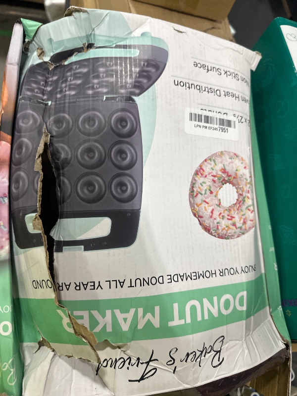 Photo 1 of Baker's Friend Mini Donut Maker Machine, Bake 12 Mini Doughnuts, Maquina Para Hacer Donas, Perfect for Breakfast, Snacks, Desserts & More