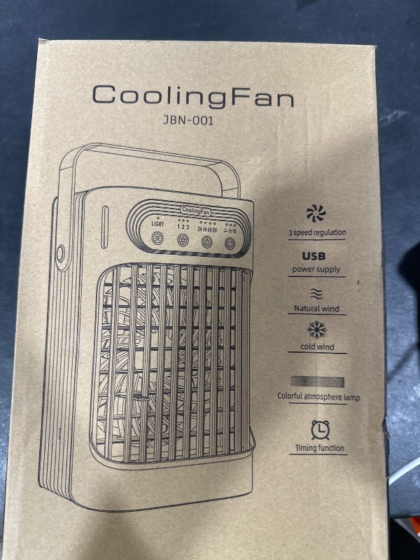 Photo 1 of Small Portable Air Conditioner, LEAEYFE 3 Higher Speeds With 800ml Extra Large Water Tank, 120° Oscillating Mini Cooler Works Within 9 Feet, 2/8 Hour Timer,For Desk, Home, bed and Living Room