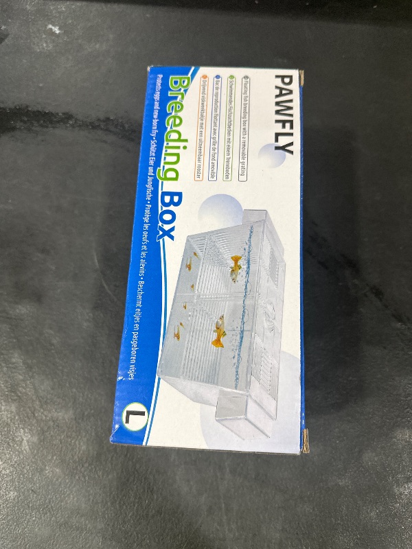 Photo 1 of Pawfly Aquarium Fish Breeding Box Acrylic Hatchery Incubator Tank with Suction Cups Large Isolation Box for Baby Fish Shrimp Betta Guppy and Platy