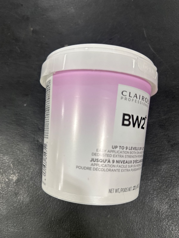 Photo 1 of Clairol Professional BW2+ Dedusted Extra Strength Powder Lightener for Hair Highlights, 8 oz.