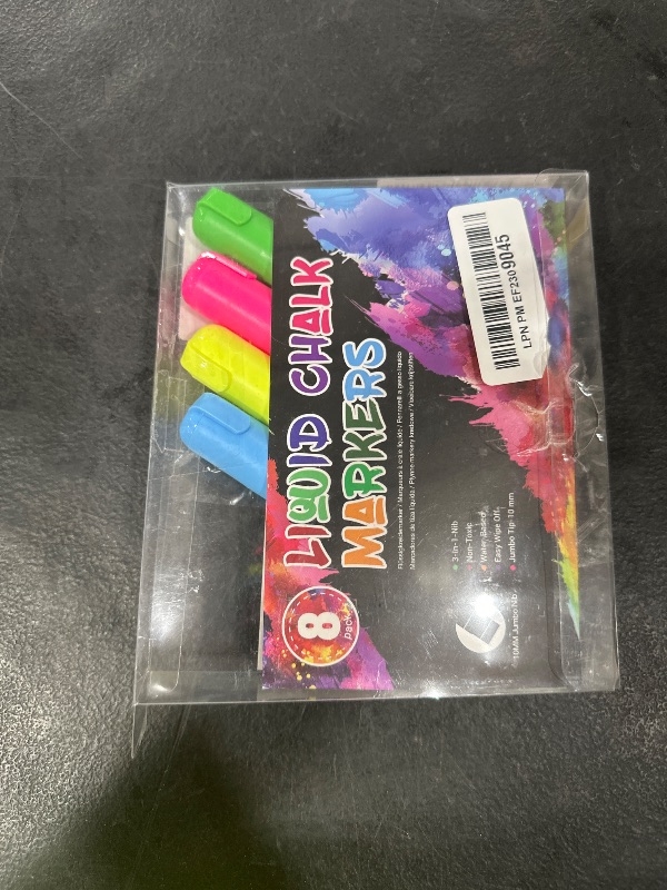 Photo 1 of Window Chalk Markers for Cars Washable: 8 Colors Jumbo Liquid Chalk Marker with 10mm Thick Tips, Big Chalkboard Markers, Car Window Paint Markers Pen for Glass, Auto, Bistro, Mirror, Poster, Business