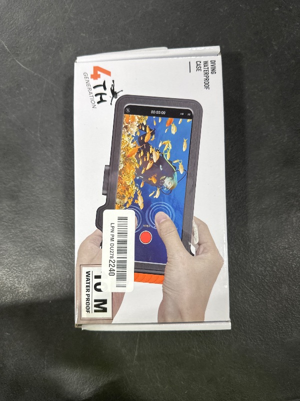 Photo 1 of 2025 Upgrade Waterproof Phone Case, Diving Snorkeling Swimming Scuba Underwater Touch Screen Photo Video Housing Cover for 16/15/14/13/12/11 Pro Max/XS/X Samsung Galaxy S25/S24/S23/S22 (Black Gray)