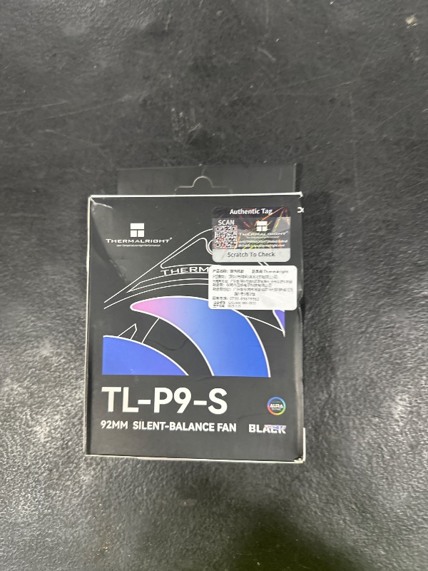 Photo 1 of Thermalrlght TL-P9-S CPU Case Fan,Black ARGB Computer Fan PWM PC Fan, 9225 Specifications Silent Cooler Fan, 2200RPM Speed, PC CPU Cooling Fan