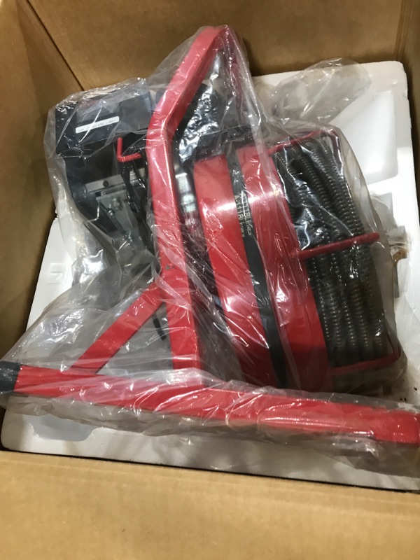Photo 1 of VEVOR Drain Cleaner Machine 75Ft x 1/2Inch, 370W Drain Cleaning Machine Fits 1 Inch (25mm) to 4 Inch(100mm) Pipes, Portable Electric Drain Auger Cleaner with 8 Cutters, Gloves