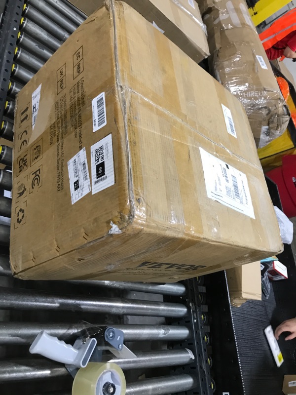 Photo 1 of VEVOR Drain Cleaner Machine 75Ft x 1/2Inch, 370W Drain Cleaning Machine Fits 1 Inch (25mm) to 4 Inch(100mm) Pipes, Portable Electric Drain Auger Cleaner with 8 Cutters, Gloves