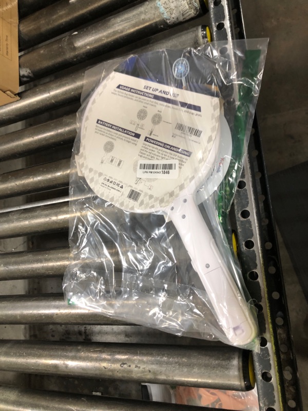 Photo 1 of YsChois Electric Fly Swatter, Bug Zapper, Mosquito Zapper Racket | Gold Zone Voltage, Densest 3 mm Mesh, Apple-Like Weight - AA Battery Powered (not incl.) - Indoor & Outdoor Use with Pro Swat Tips