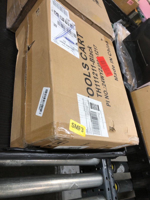 Photo 1 of Gornoxblif 3 Drawer Metal Tool Box, Portable Metal Tool Box with EVC Liners and Latches Closure, Heavy Duty Steel Tool Chest with Ball Bearing Opening and Powder Coated Finish, Black