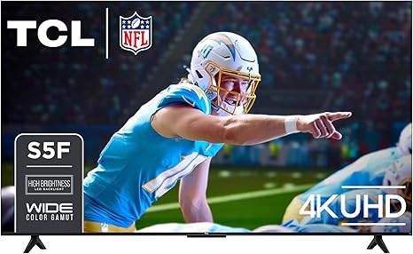 Photo 1 of TCL 65-Inch Class S5 UHD 4K LED Smart TV with Fire TV (65S551F, 2024 Model), Dolby Vision, HDR PRO+, Dolby Atmos, Alexa Built-in with Voice Remote, Apple AirPlay 2 Compatibility, Streaming Television