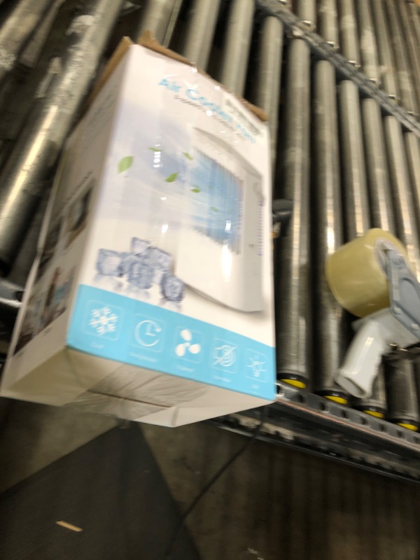 Photo 1 of Portable air conditioners, 4-in-1 Mini air conditioner Fan, Small air conditioner with 1000ml water tank, 3 Speeds, Adjustable wind direction, 7 Color Lights, Suitable for Offices, Bedrooms