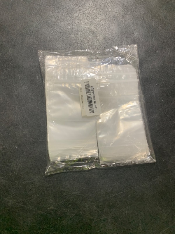 Photo 1 of Aubeco 200pcs Plastic Bags, 3 x 4 inch 2 mil Jewelry Bags, Clear Small Zip Bag, Resealable Zip Bag for Small Business, Storage, Candy Bags