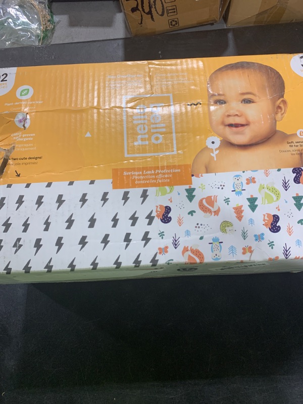 Photo 1 of Hello Bello Diapers Size 3 Lightning Bolt/Animal Design - 92 ct