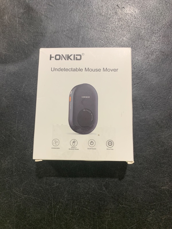 Photo 1 of HONKID Undetectable Mouse Mover Jiggler with ON/Off Switch and USB Port Drive-Free,Simulate Physical Automatically Mouse Movement,Prevent Computer Laptop Inactive/Lockdown (White)