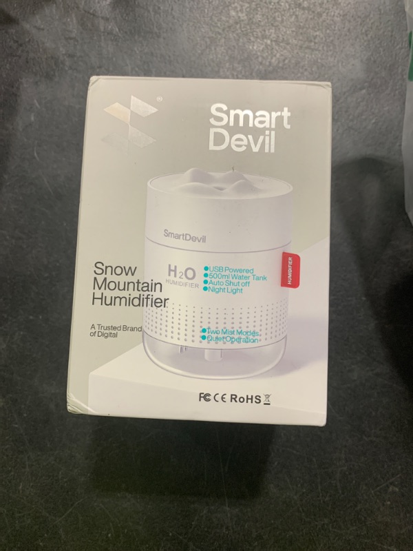 Photo 1 of SmartDevil Small Humidifiers, 500ml Desk Humidifiers, Whisper-Quiet Operation, Night Light Function, Two Spray Modes, Auto Shut-Off for Bedroom, Babies Room, Office, Home (Dark Blue)