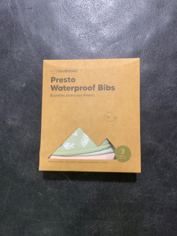 Photo 1 of 3-Pack Waterproof Baby Bibs for Eating - Lightweight Toddler Feeding Bibs with Large Food Catcher, Mess Proof, Food-Grade Baby Eating Essentials, Easy to Put On & Clean (Bloom)