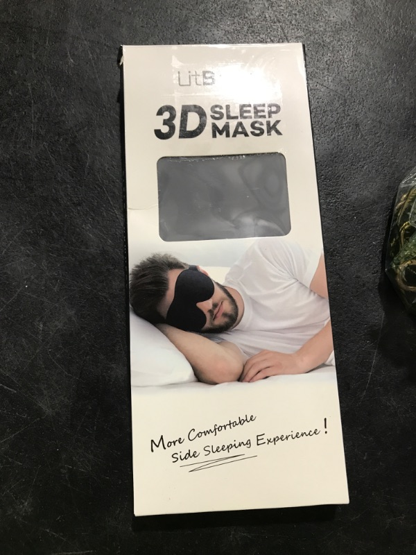 Photo 1 of LitBear Sleep Mask for Side Sleeper Women Men, Eye Mask for Sleeping Light Blocking, 3D Contoured Cup Sleeping Mask, Soft Breathable Sleep Eye Mask with Adjustable Elastic Strap for Flight Nap