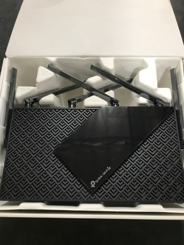 Photo 1 of TP-Link AXE5400 Tri-Band WiFi 6E Router (Archer AXE75)- Gigabit Wireless Internet Router, ax Router for Gaming, VPN Router, OneMesh, WPA3, Black