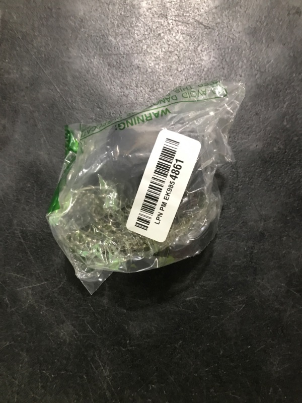 Photo 1 of Onewly Cast Iron Scrubber and Scraper, Chain Mail Scrubber Cast Iron for Cleaning Dishes, Stock Pots, Pans, Griddles, Grills, Dish Scouring Pads