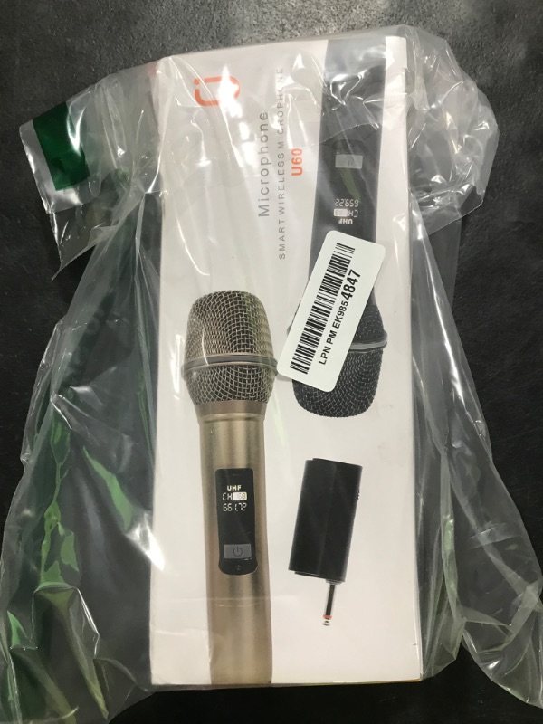 Photo 1 of HWWR Wireless Microphones for Karaoke: Dual Professional Karaoke Microphone for Singing, Rechargeable Dynamic UHF Mic System with Receiver for Church, Party, Meeting, Speech, PA System, Plug and Play