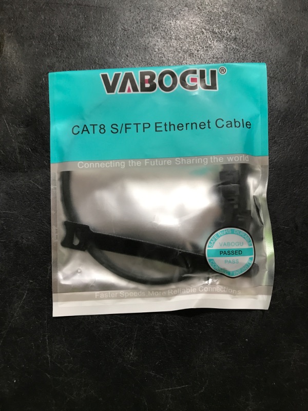 Photo 1 of Cat 8 Ethernet Cable, 1.5Ft 3Ft 6Ft 10Ft 15Ft 20Ft 30Ft 40Ft 50Ft 60Ft 100Ft Heavy Duty High Speed Internet Network Cable, Professional LAN Cable Shielded in Wall, Indoor&Outdoor