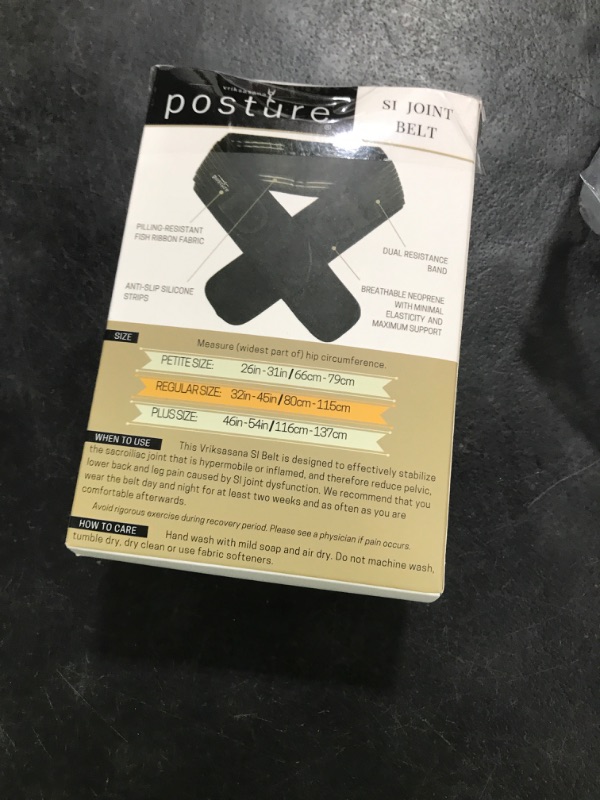 Photo 1 of Vriksasana Posture Sacroiliac Hip Belt for Women and Men That Alleviates Sciatic, Pelvic, Lower Back, Leg and Sacral Nerve Pain Caused by Si Joint Dysfunction| Trochanter Brace (Regular, Black)