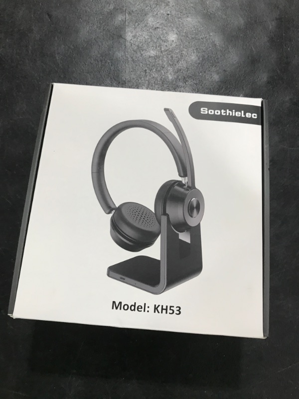 Photo 1 of (Upgraded Version) Wireless Headset, Bluetooth Headset with Noise Cancelling Microphone, Best Headphones with Mic Mute & USB Dongle for PC/Computer/Laptop/Cell Phones/Remote Work/Call Center