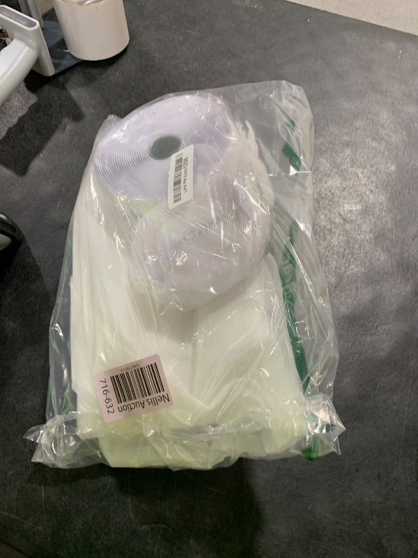 Photo 1 of Mellroom Adjustable Window Screen Replacement kit with Zipper Opening, Fiberglass White 63"X63" (160X160cm) can be Cut fits Smaller,Keep Bug Mosquito Out