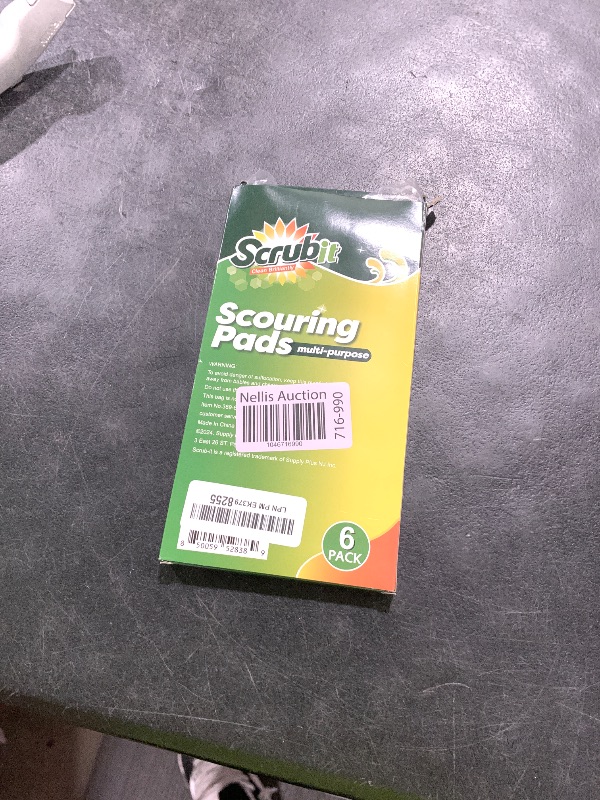Photo 1 of 6 Scrub Sponges Kitchen by SCRUBIT, Multi-Purpose Scouring Pads, Non-Scratch Cleaning Sponges for Dishes, Pots & Non-Stick Cookware - Long Lasting Dish Scrubbers for Kitchen, Bathroom & More
